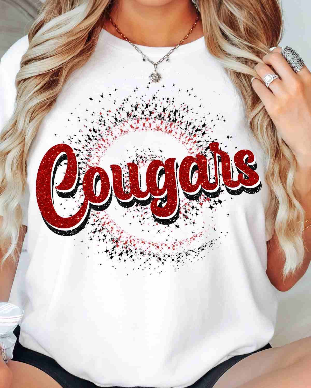Cougars Swirl DTF Transfer