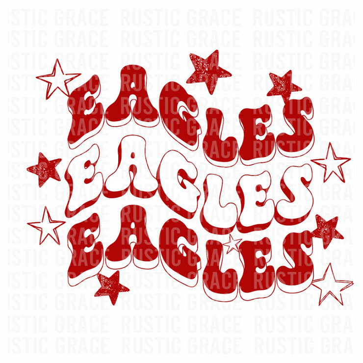Eagles Retro Stars Digital Download