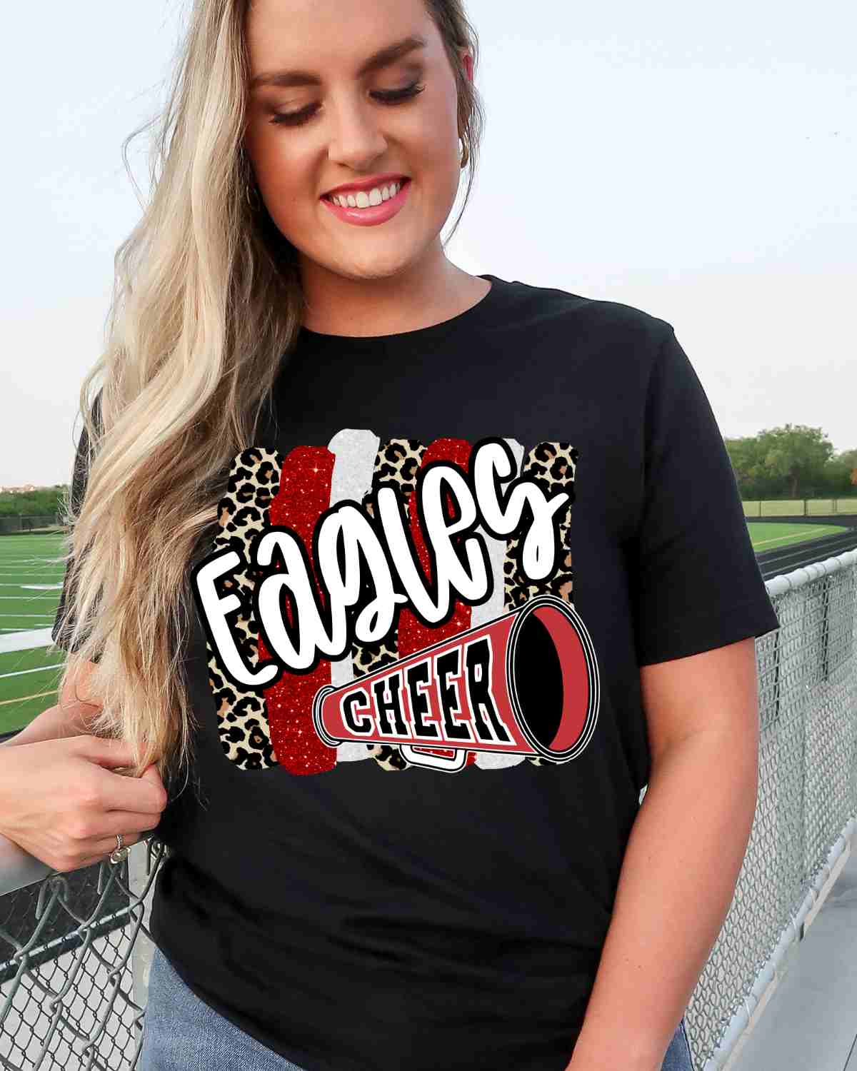 Eagles Cheer Swash DTF Transfer