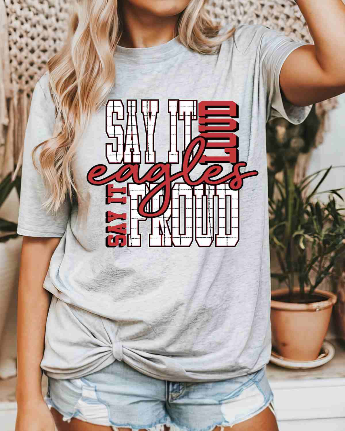 Say It Loud and Proud Eagles DTF Transfer