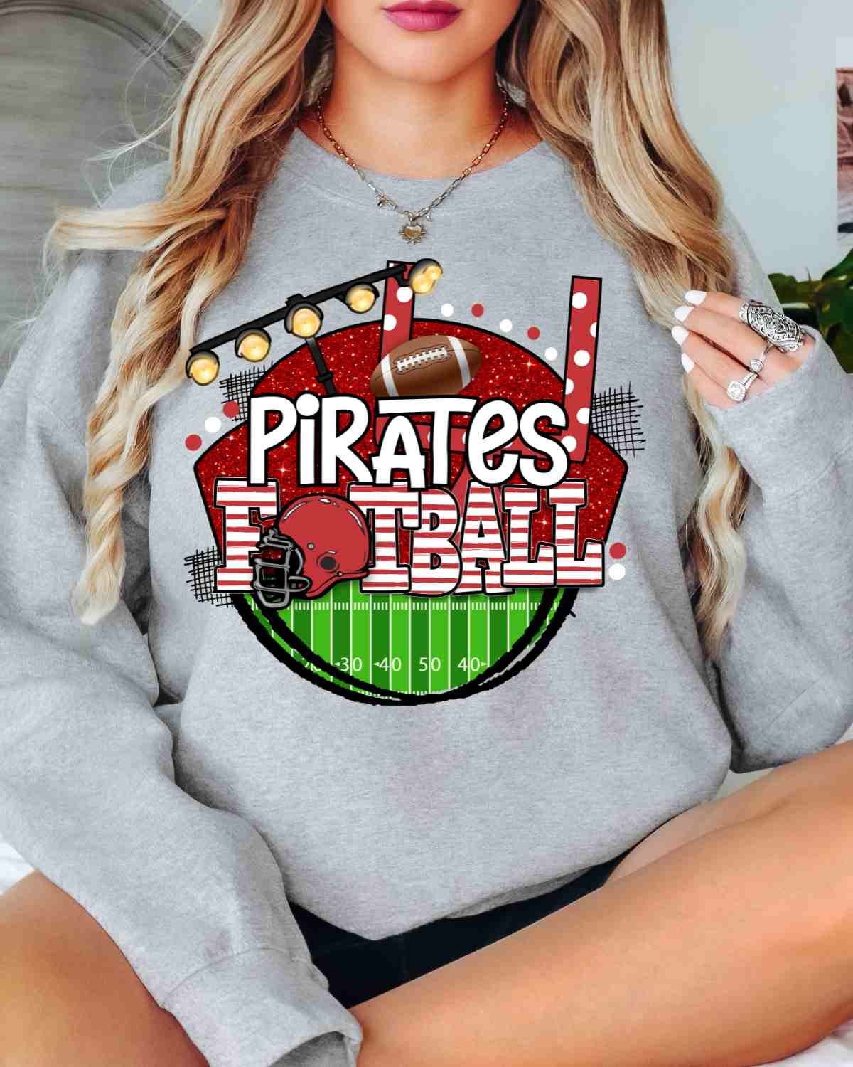 Pirates Football Stadium Circle DTF Transfer