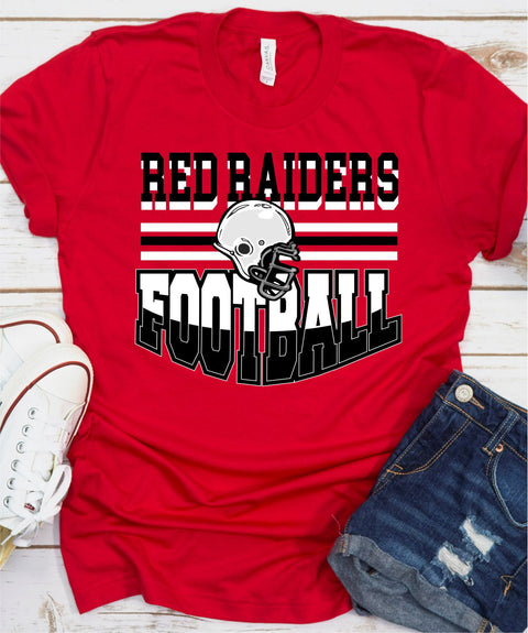 Red Raiders Football Helmet Middle DTF Transfer