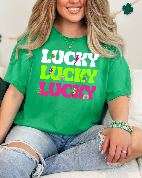 Lucky Lucky Lucky Retro DTF Transfer