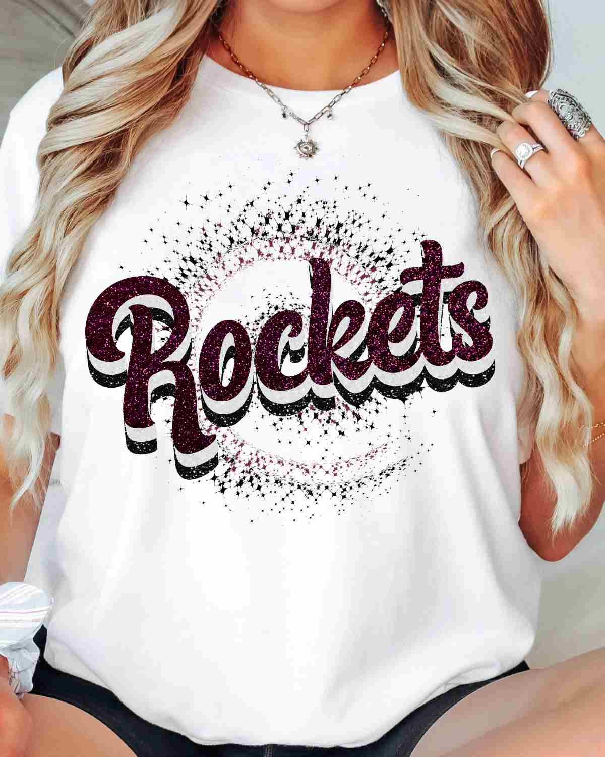 Rockets Swirl DTF Transfer