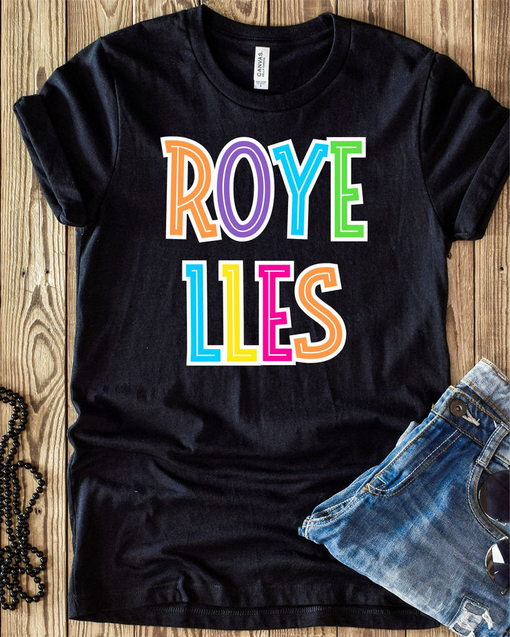 Royelles Bright Letters DTF Transfer