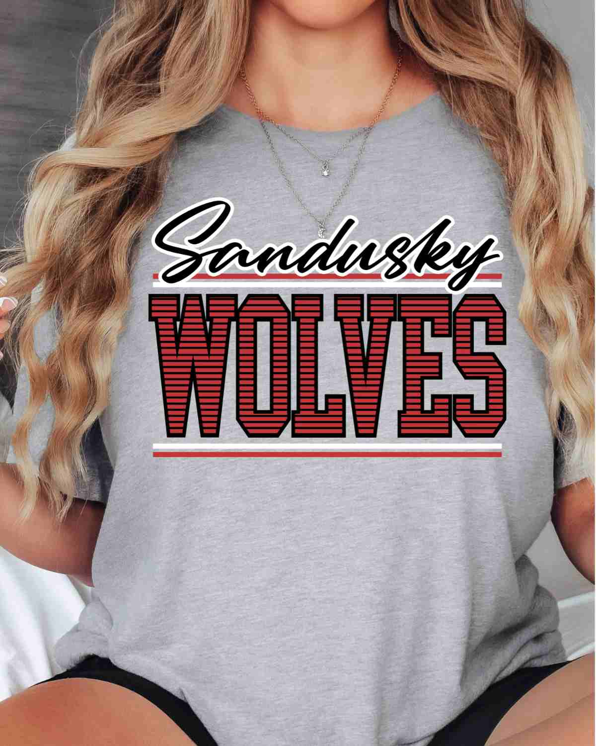 Sandusky Wolves Stripes DTF Transfer