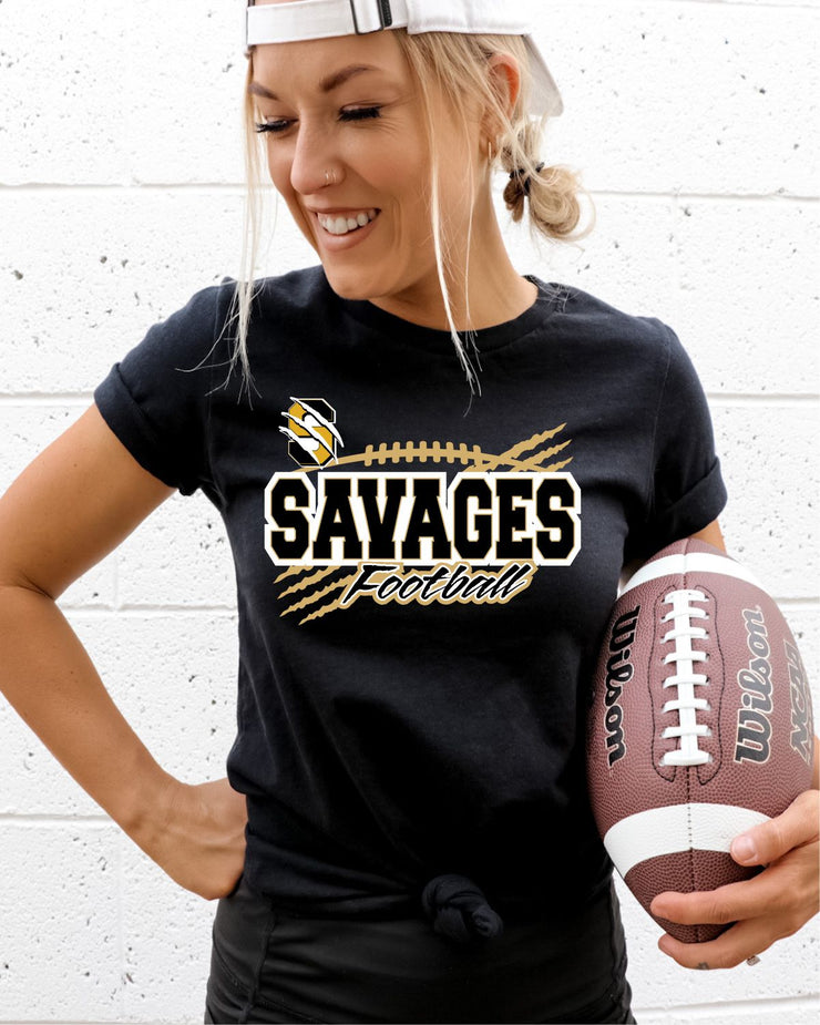 Savannah Savages Football Claw mark DTF Transfer