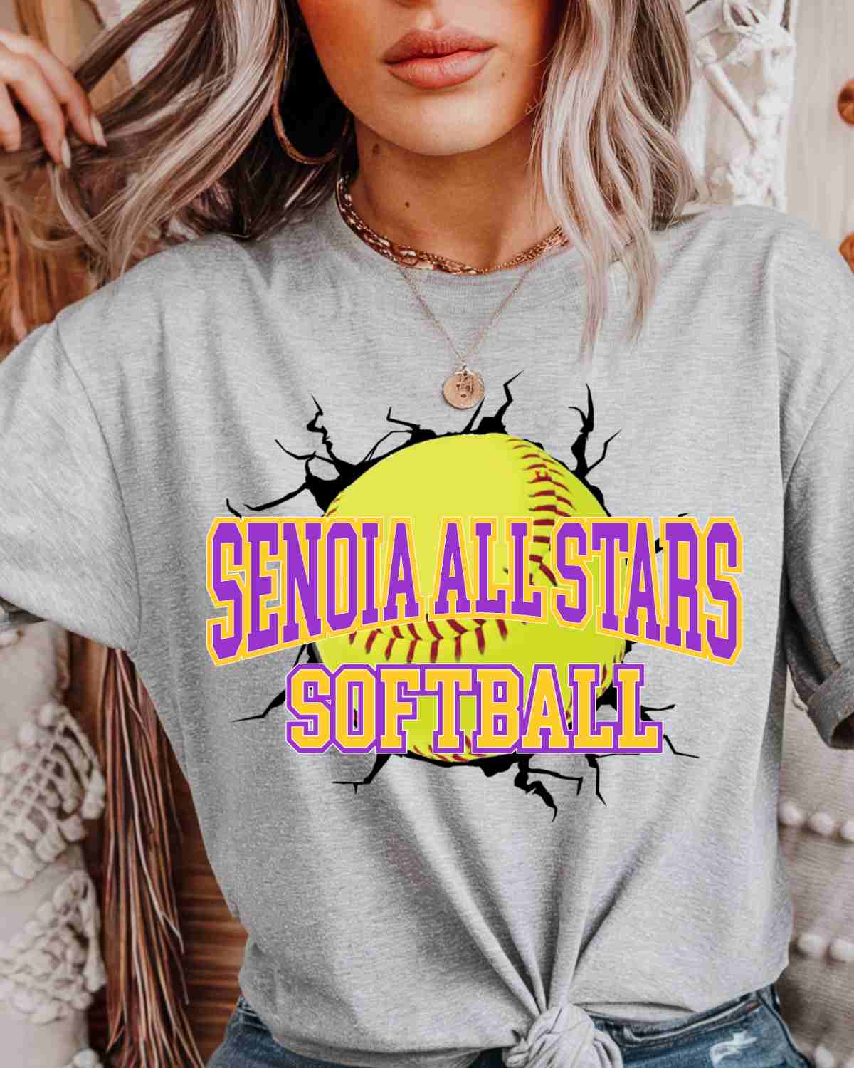 Senoia All Stars Softball Break Through DTF Transfer