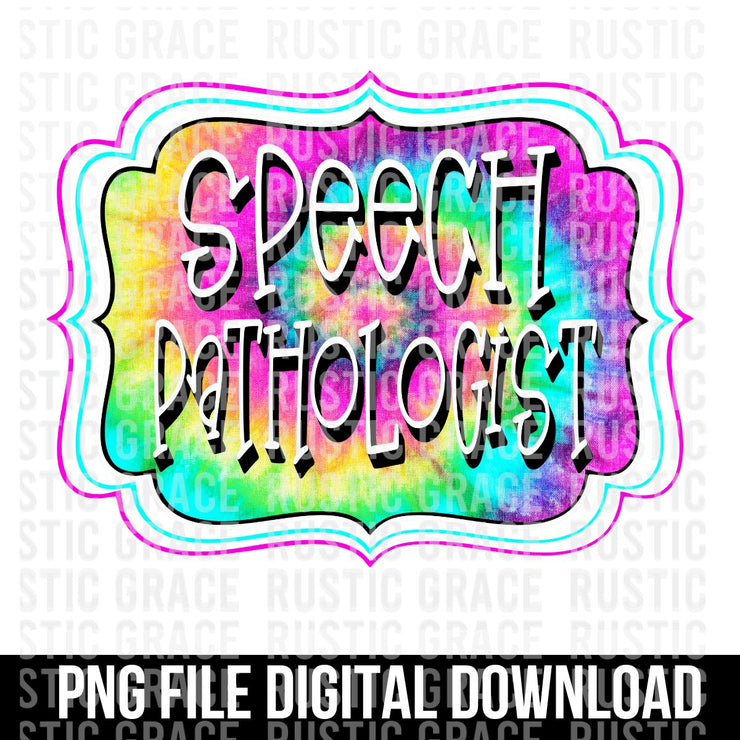 Speech Pathologist Bracket Digital Download