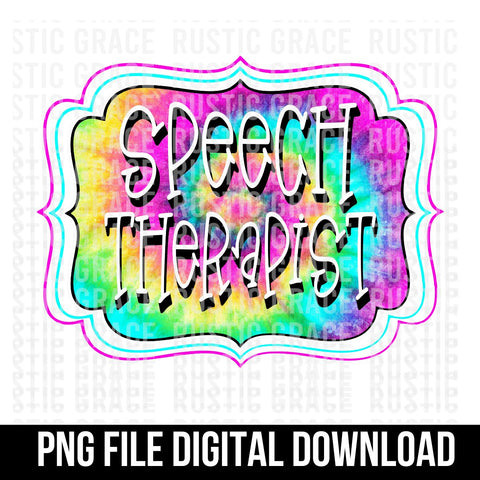 Speech Therapist Bracket Digital Download