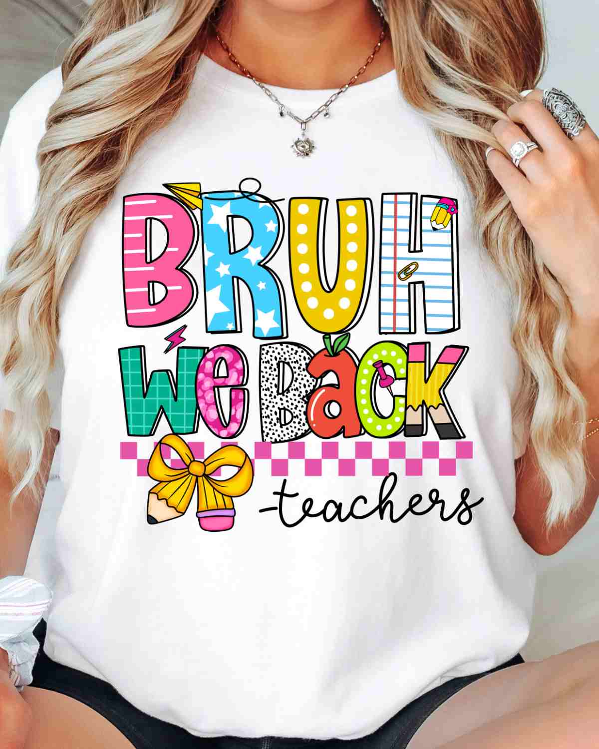 Bruh We Back Teachers DTF Transfer