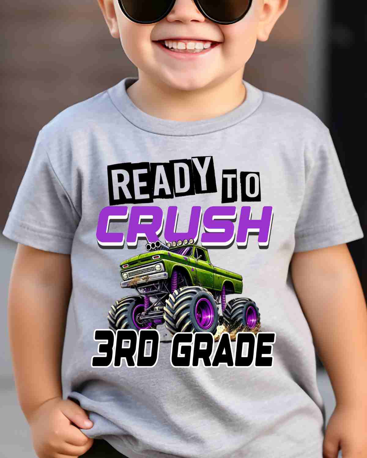 Ready to Crush Monster Truck DTF Transfer