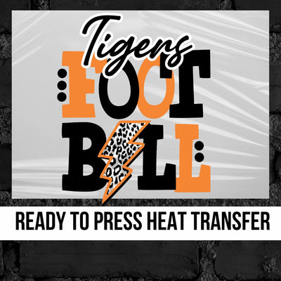 Tigers Football Bolt DTF Transfer