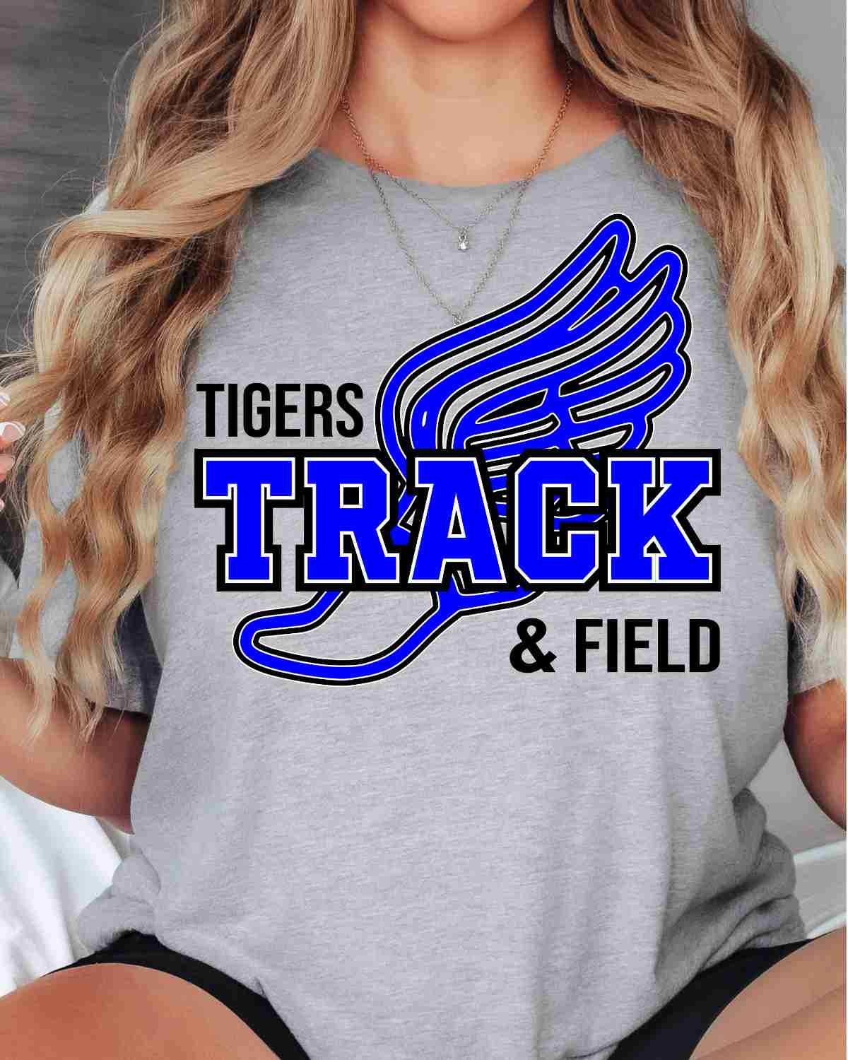 Tigers Track & Field Winged Shoe DTF Transfer