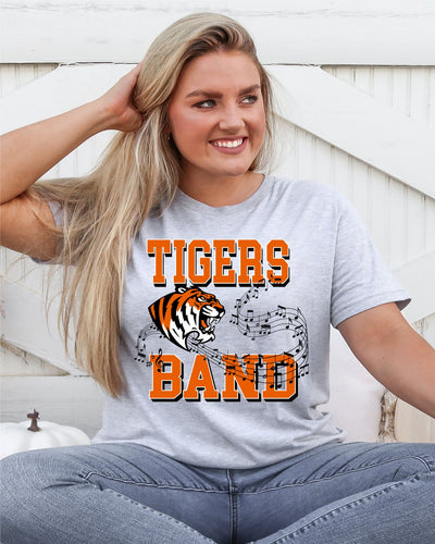 Tigers Band Music Notes DTF Transfer