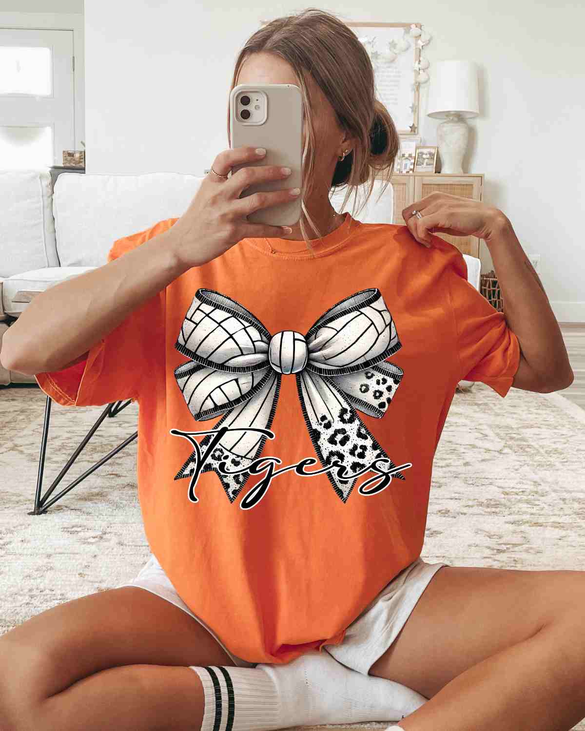 Tigers Volleyball Bow DTF Transfer