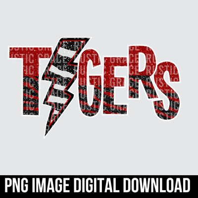 Tigers Word with Bolt Digital Download