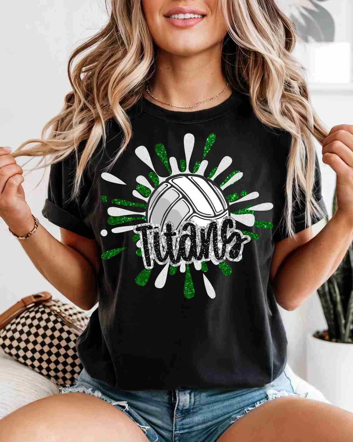 Titans Volleyball Splatter DTF Transfer