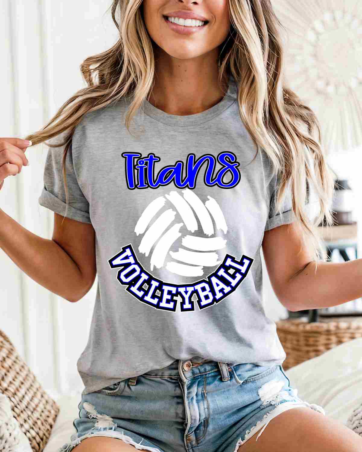 Titans Volleyball DTF Transfer - Rustic Grace Heat Transfer Company
