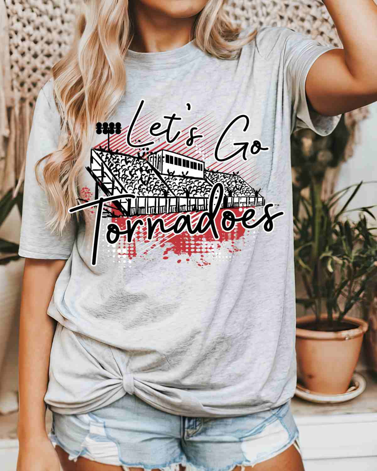 Let's Go Tornadoes Stadium DTF Transfer