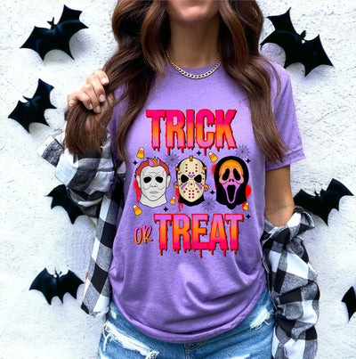 Trick or Treat Horror Characters DTF Transfer