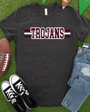 Trojans Word with Lines DTF Transfer