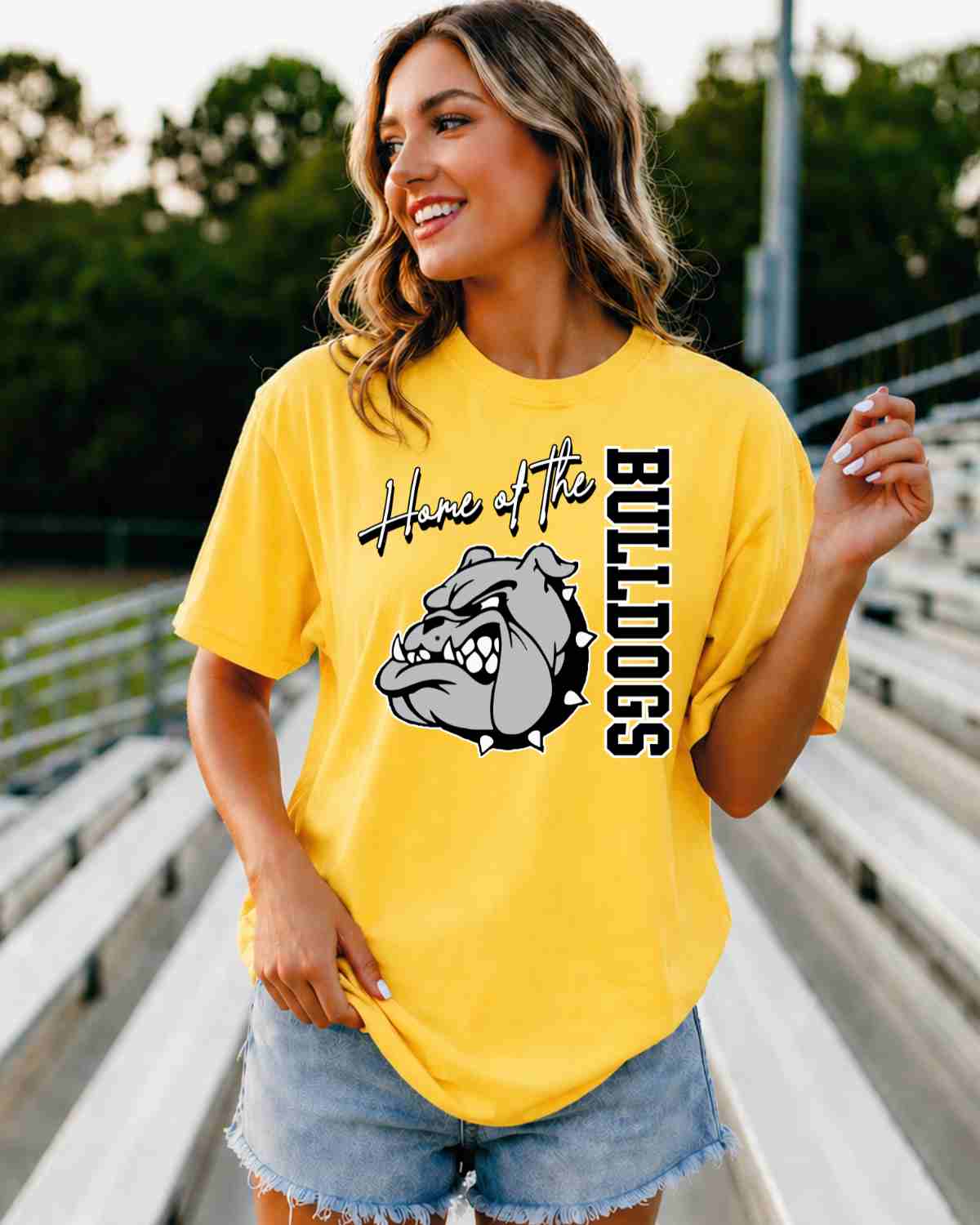 Home of the Bulldogs DTF Transfer - Rustic Grace Heat Transfer Company