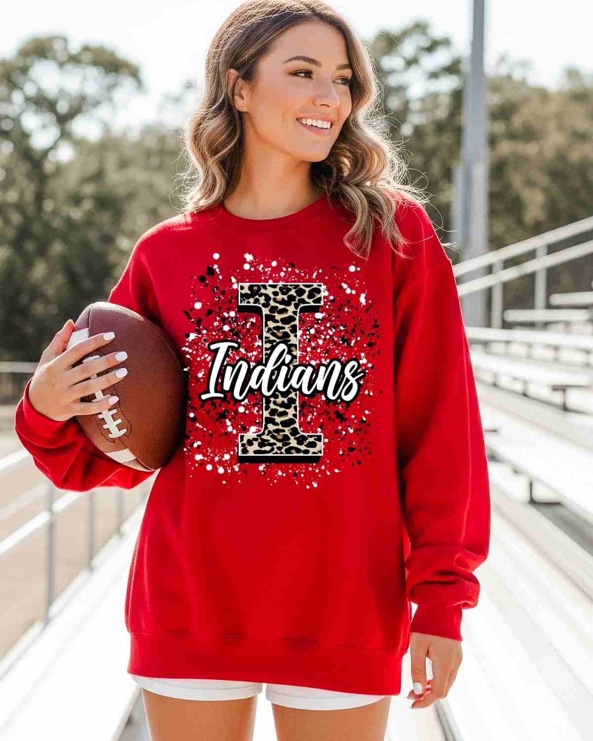 Indians Letter Splatter DTF Transfer