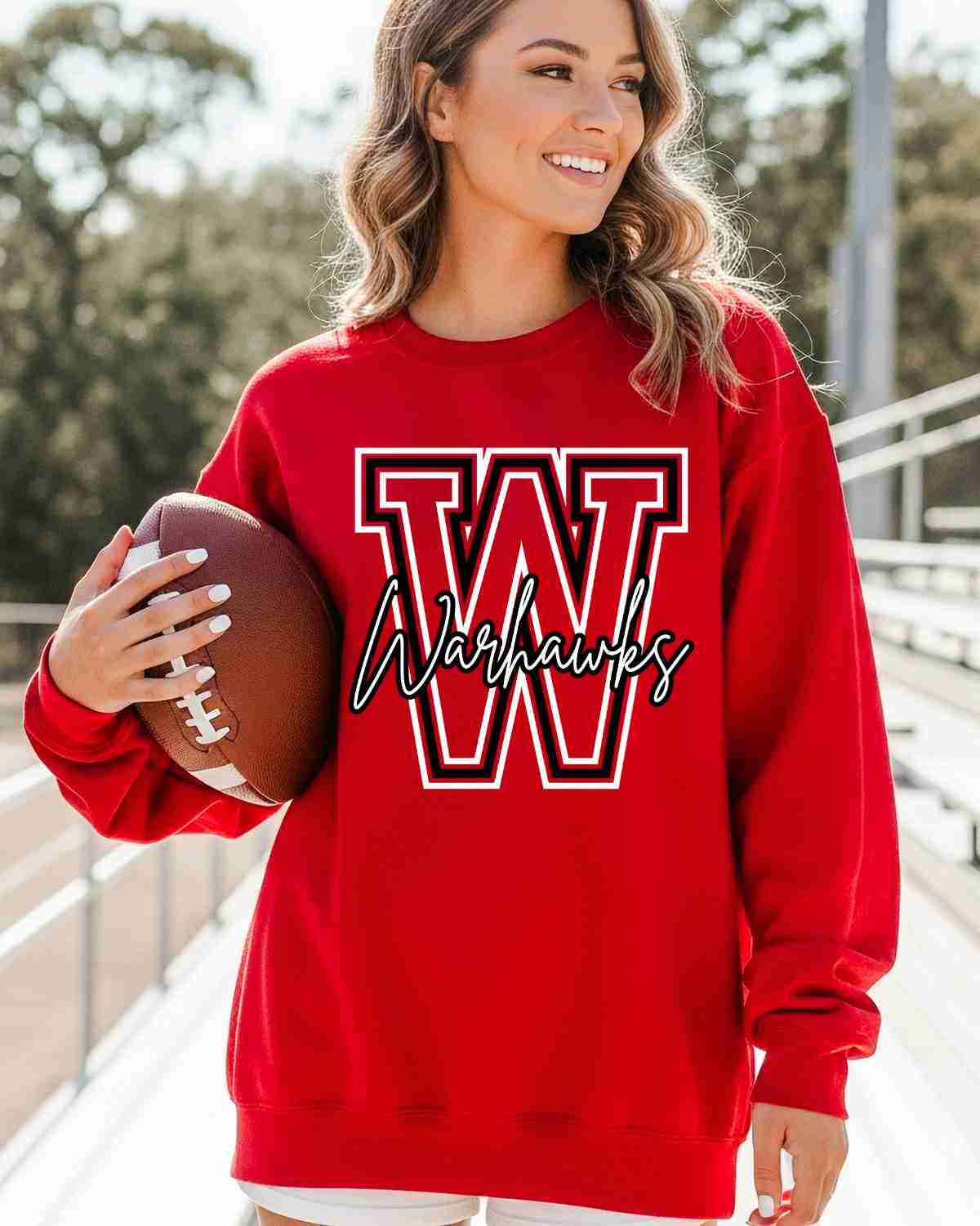 Warhawks Outline Letter DTF Transfer