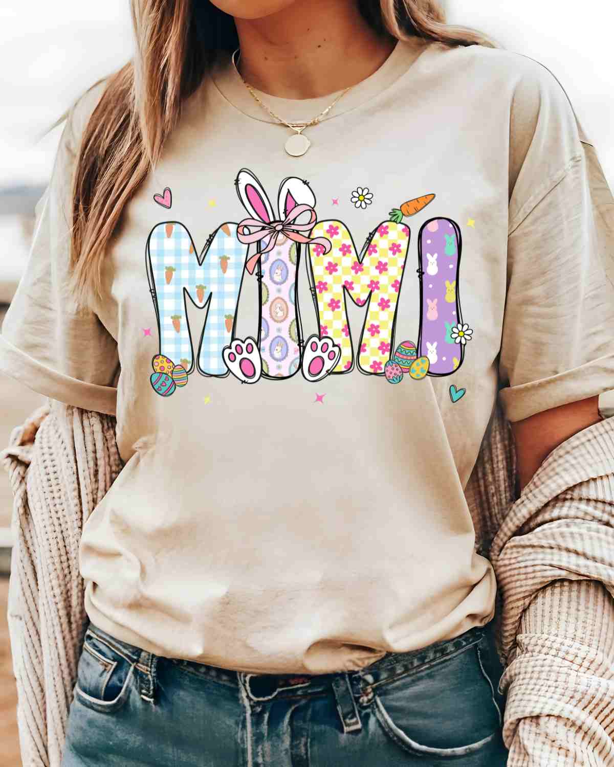 Easter Bunny Ears Name DTF Transfer - Rustic Grace Heat Transfer Company