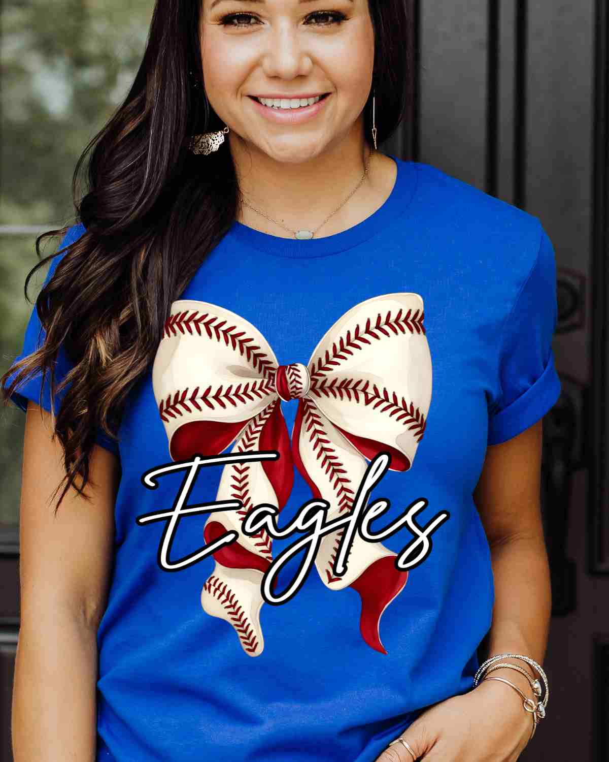 Custom Name Baseball Vintage Bow DTF Transfer - Rustic Grace Heat Transfer Company