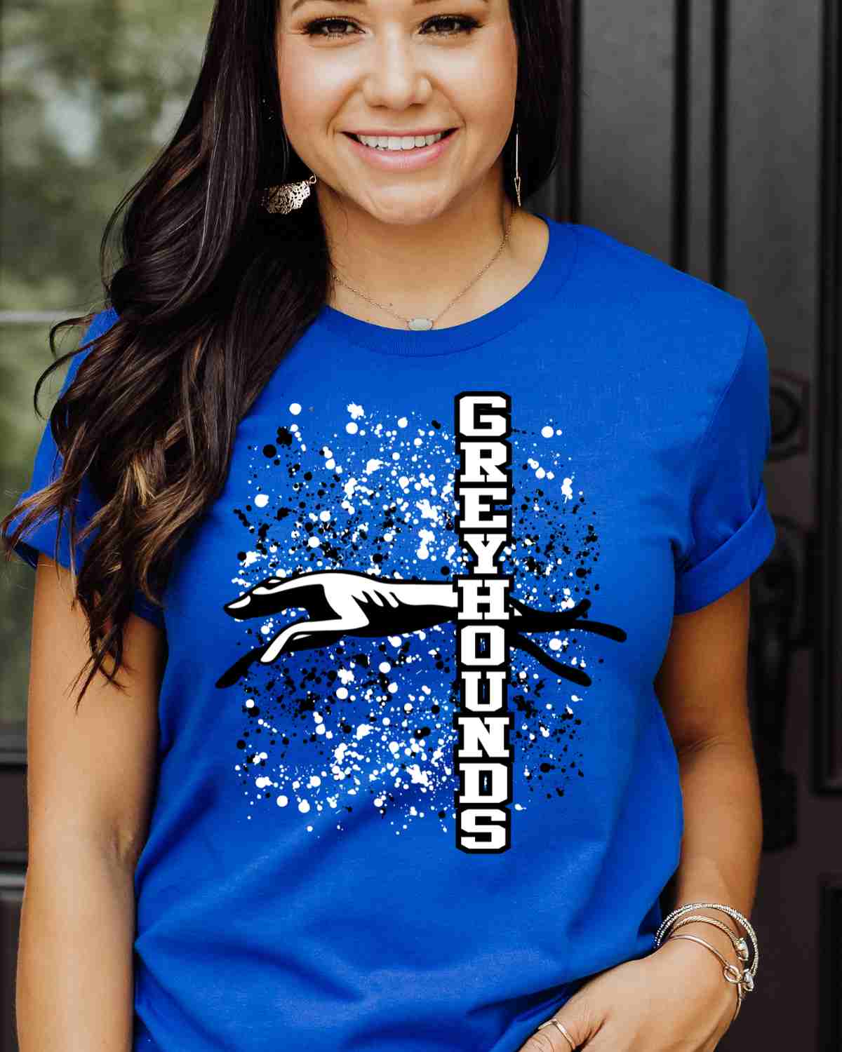 Greyhounds Mascot Splatter DTF Transfer