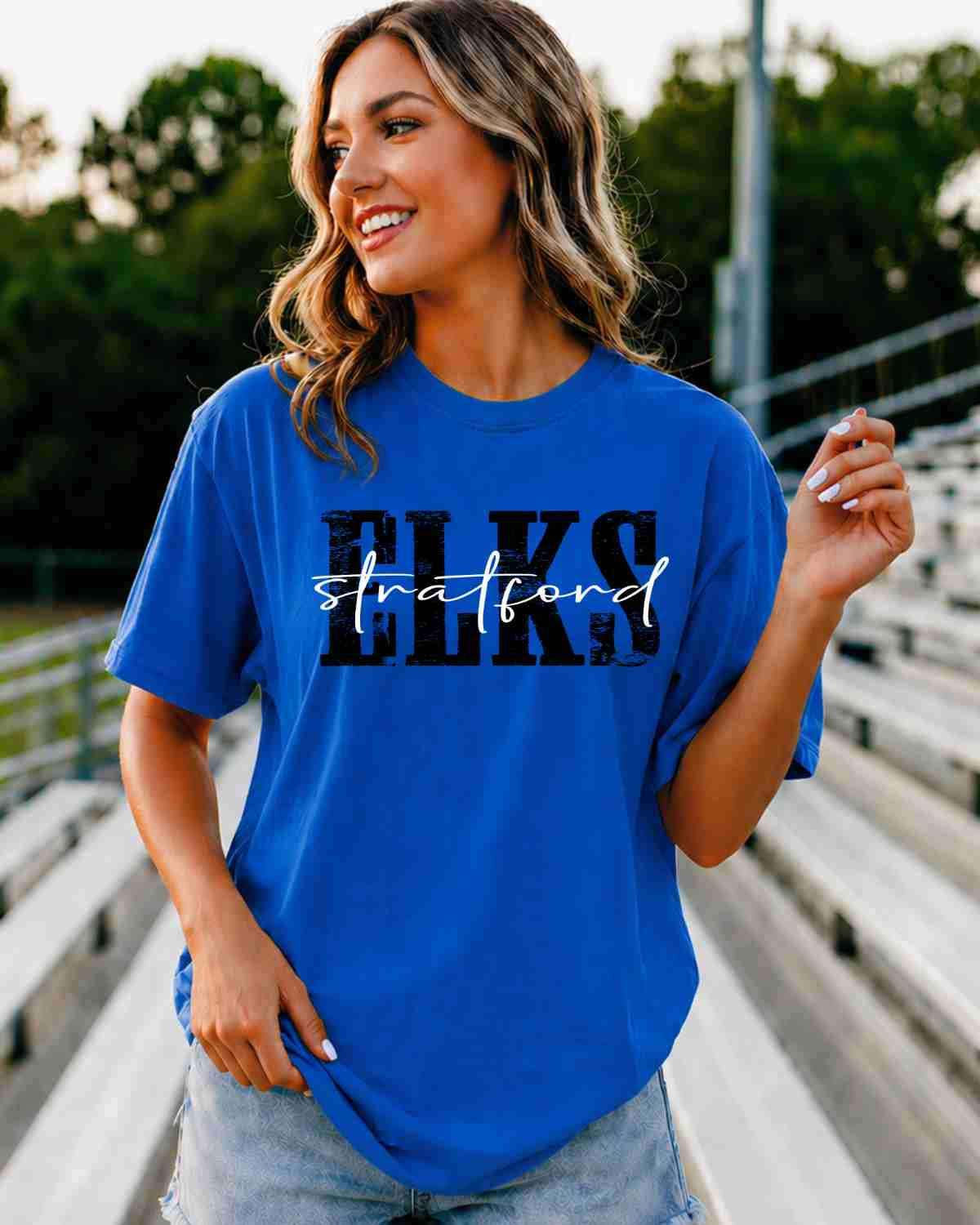 Stratford Elks Distressed DTF Transfer - Rustic Grace Heat Transfer Company