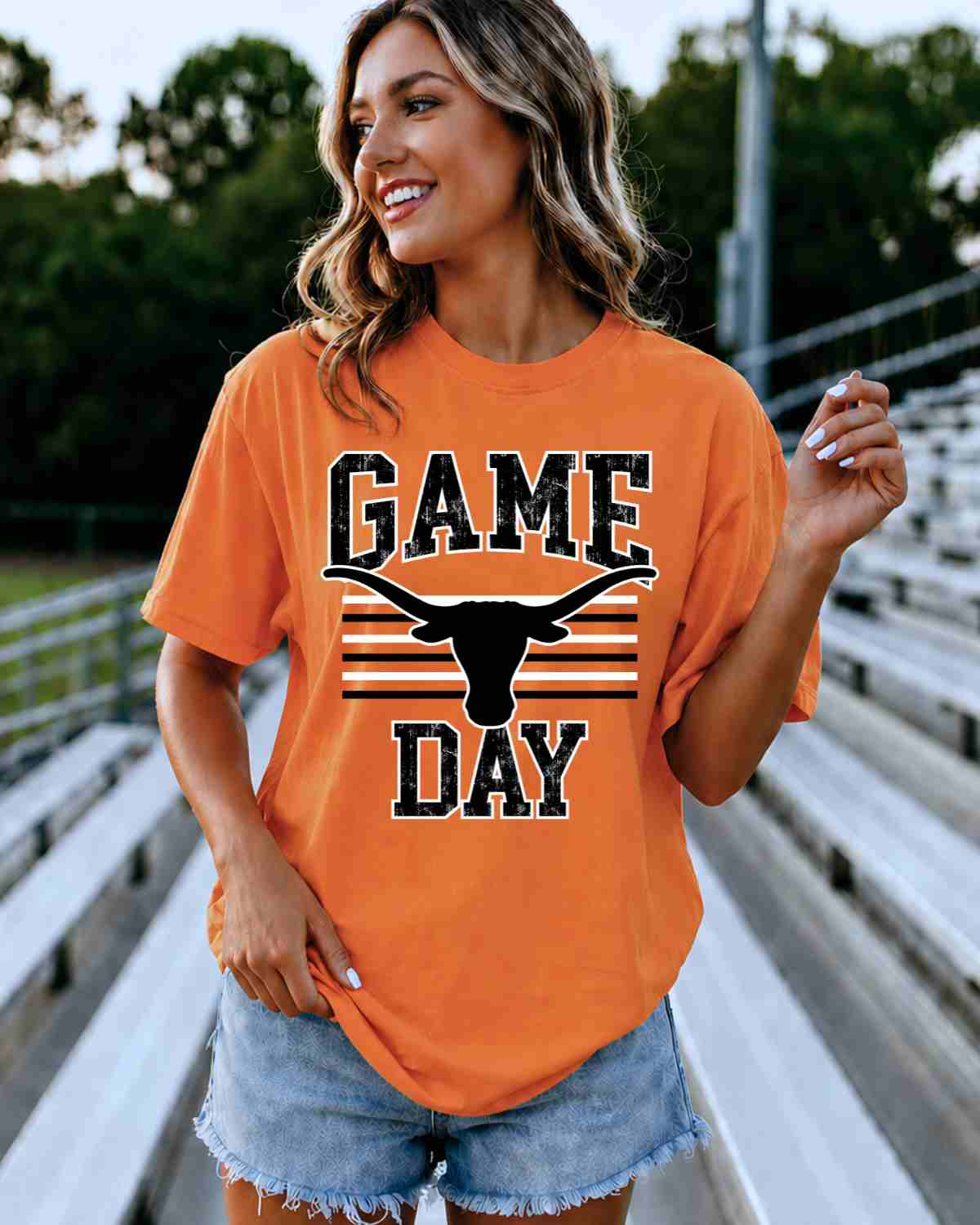Game Day Longhorns DTF Transfer - Rustic Grace Heat Transfer Company