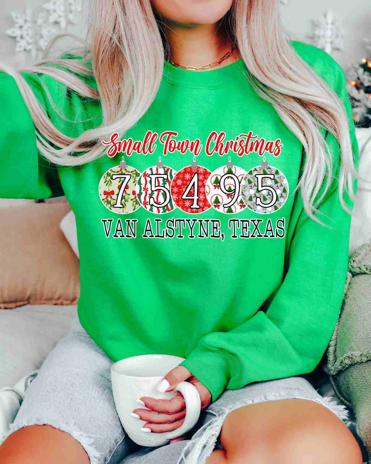 Small Town Christmas Zip Code DTF Transfer