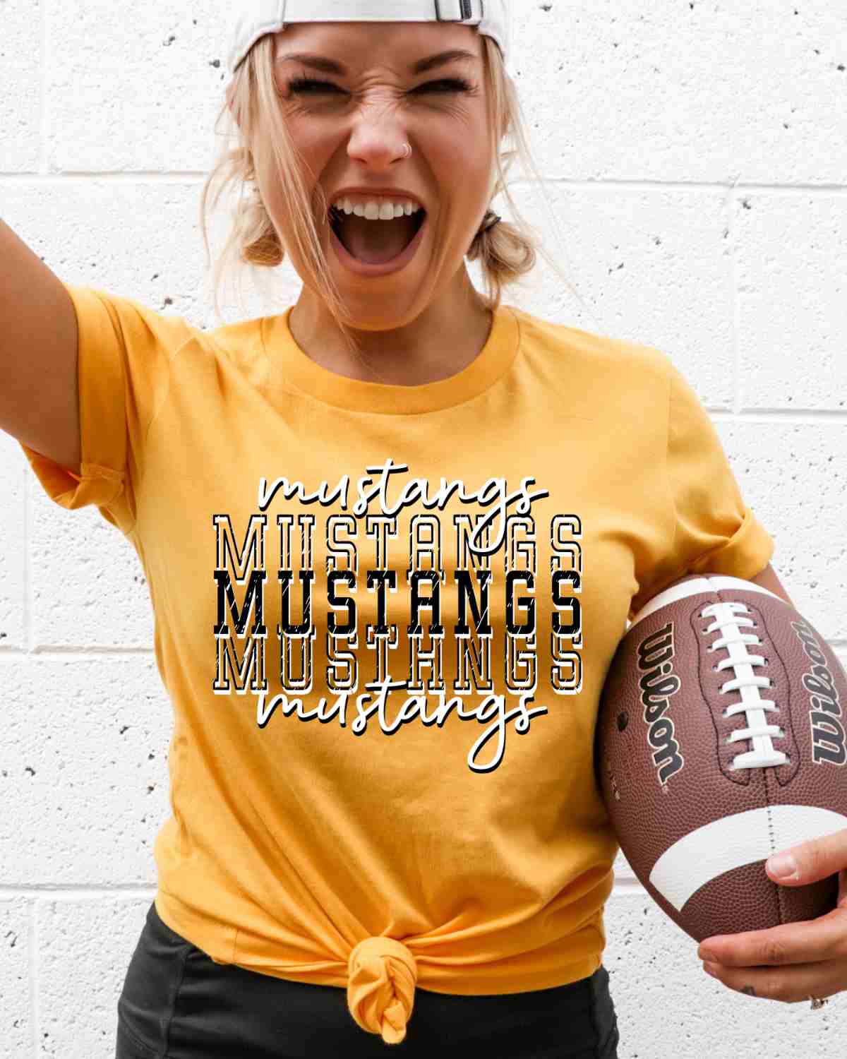 Mustangs Repeating DTF Transfer