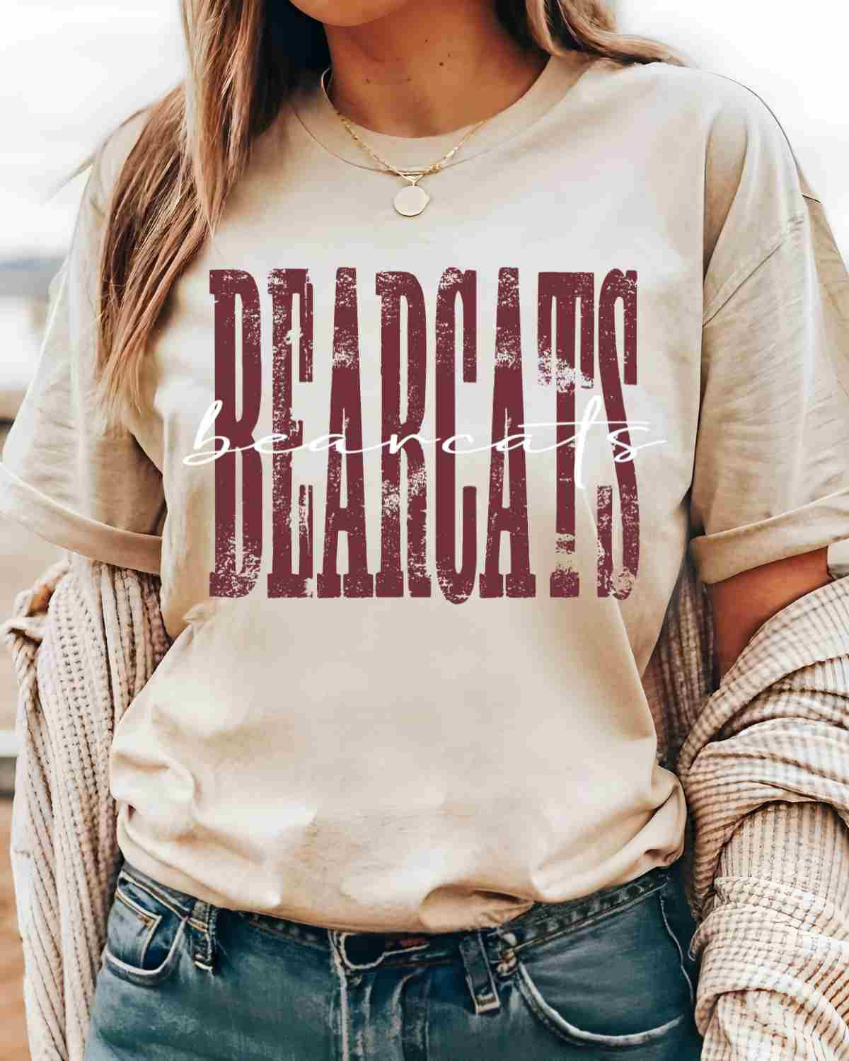 Bearcats Distressed DTF Transfer