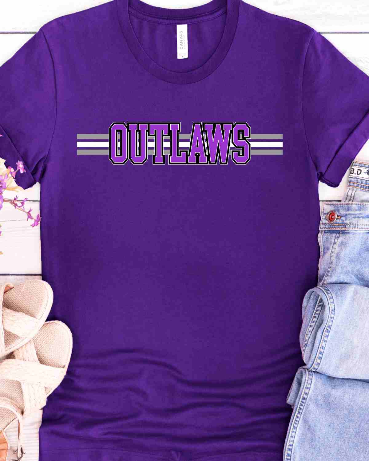 Outlaws Word Lines DTF Transfer