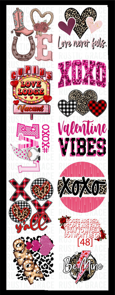 Valentines Bundle DTF Gang Sheet