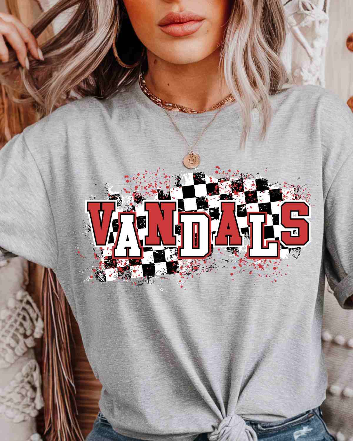 Vandals Checkered Swash DTF Transfer