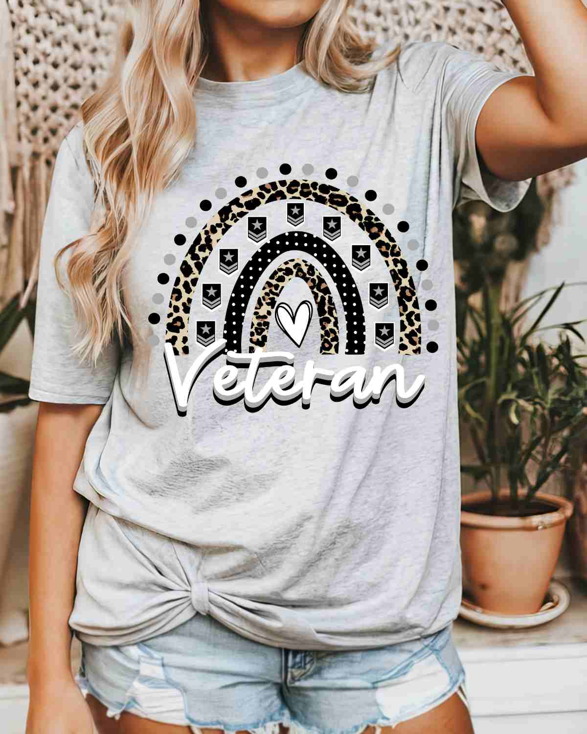 Veteran Rainbow DTF Transfer