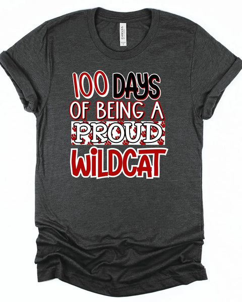 100 Days of being a Proud Wildcat DTF Transfer