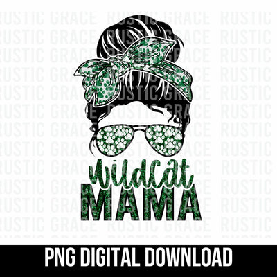 Wildcat Mama Messy Bun Digital Download