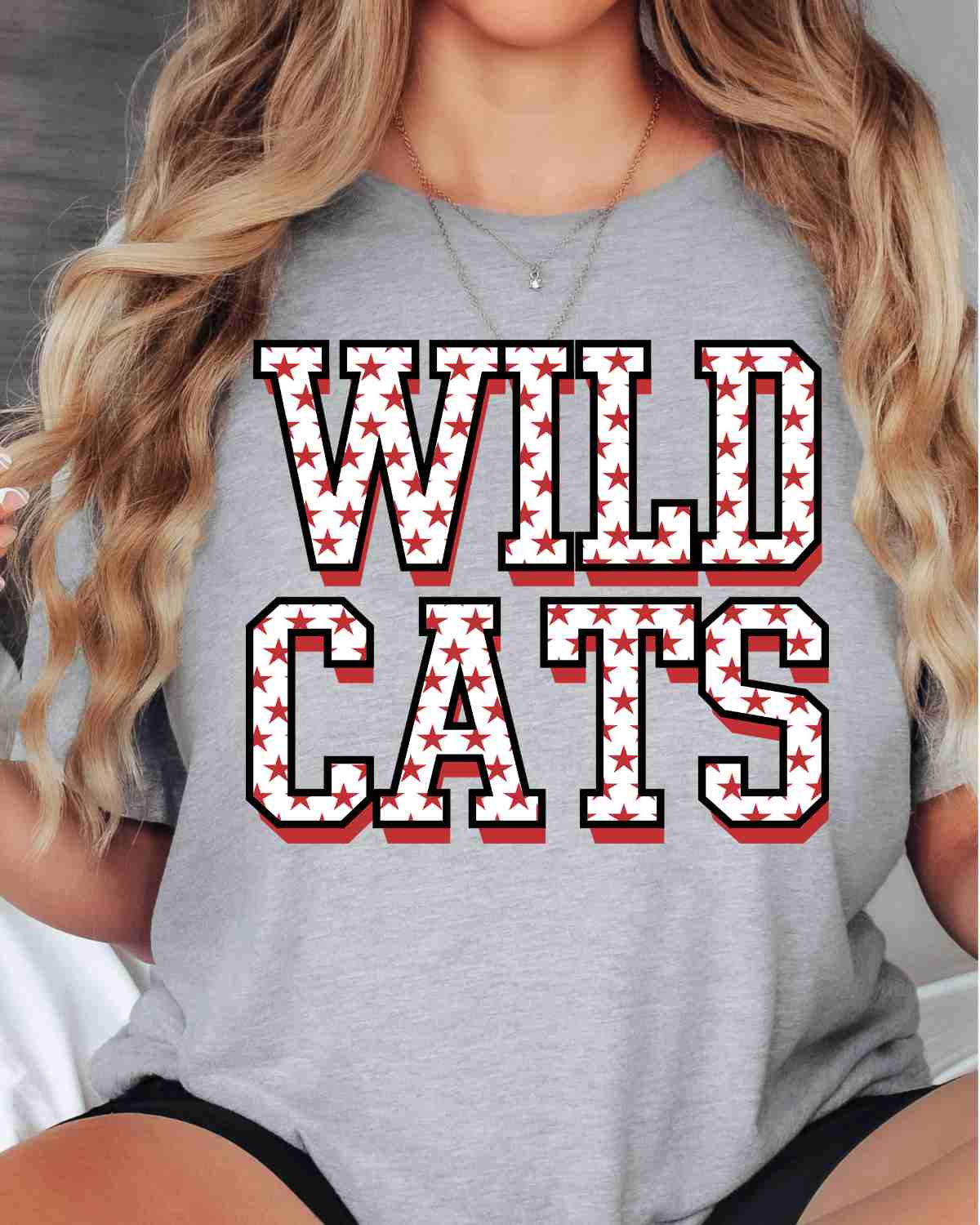 Wildcats Star Pattern DTF Transfer