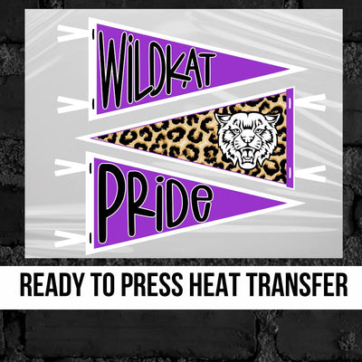 Wildkat Pride Pennant DTF Transfer