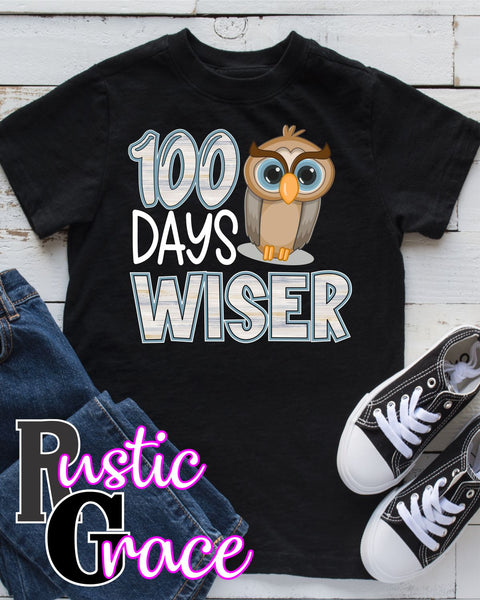 100 Days Wiser Transfer - Rustic Grace Heat Transfer Company