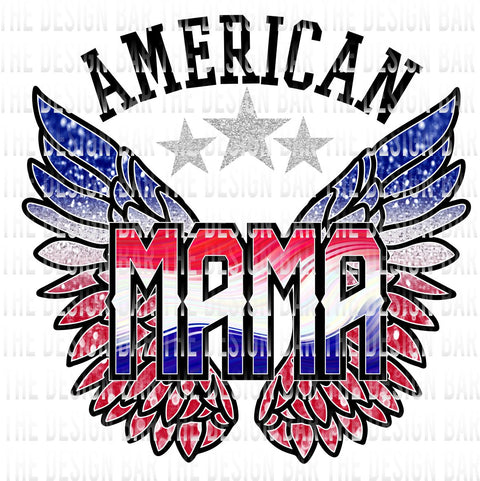 American Mama Wings Digital Download