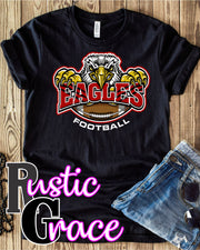 Angry Eagles Football Transfer - Rustic Grace Heat Transfer Company