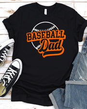 Baseball Dad with Ball Transfer - Rustic Grace Heat Transfer Company