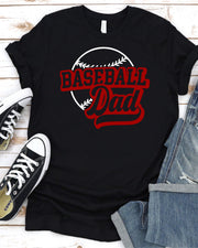 Baseball Dad with Ball Transfer - Rustic Grace Heat Transfer Company